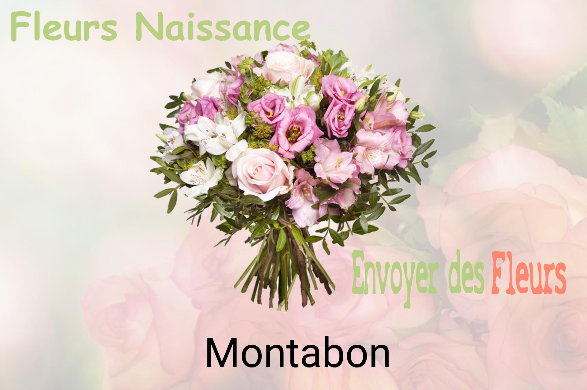 Bouquet de fleurs de naissance livré à Montabon